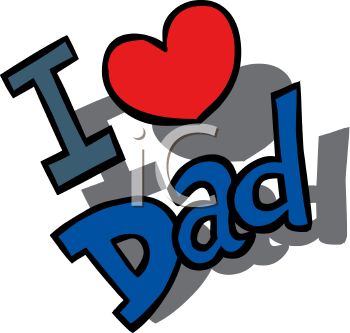 0511 0904 1319 0405 I Love Dad Design Clipart Image