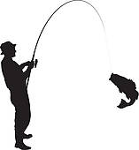 Bent Fishing Pole Clipart Fishing Clipart And Illustration  42233
