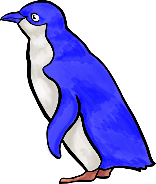 Blue Penguin Clip Art At Clker Com   Vector Clip Art Online Royalty