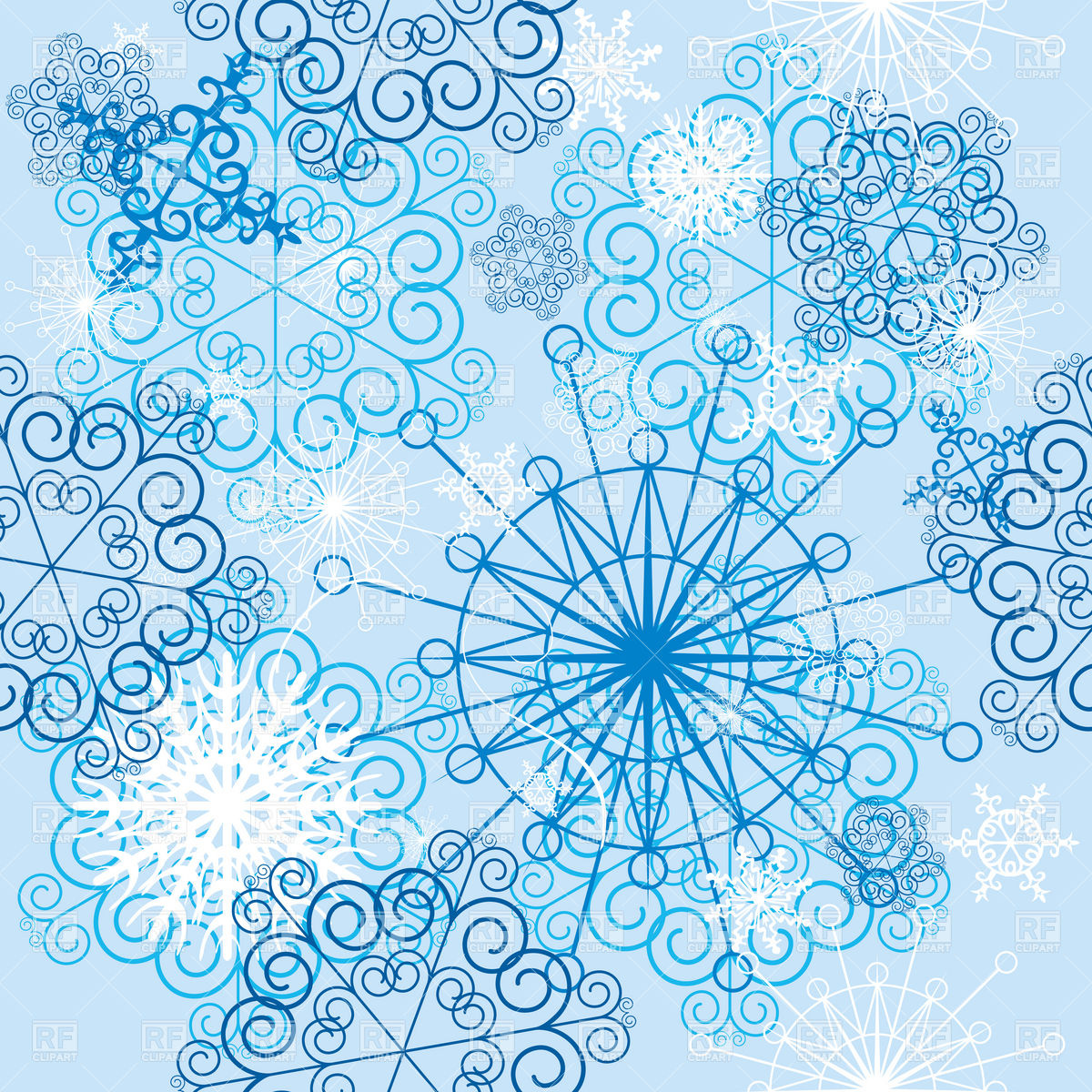 Christmas Seamless Blue Background With Snowflakes 20233 Download    