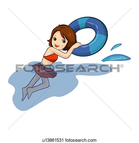 Clipart   Leisure Sports Lifestyle Swim Tube Summer  Fotosearch