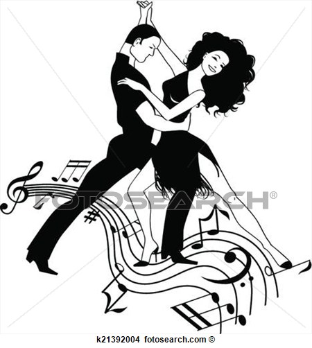 Coupler Danse Latin Sur A Whirly Musical Port E Noir Blanc    
