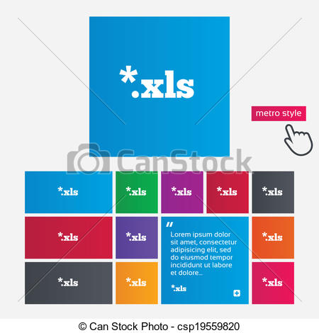 Excel File Document Icon  Download Xls Button  Xls File Extension