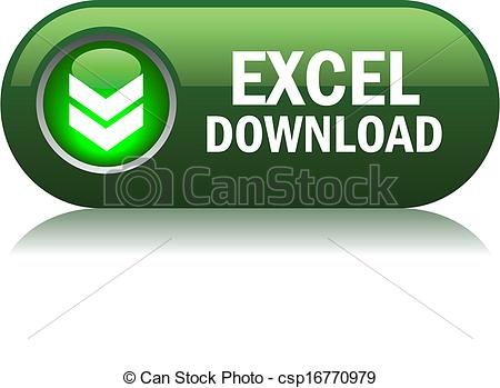 Excel Format Download Button Vector    Csp16770979   Search Clipart