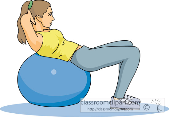 Fitness And Exercise   Fitness Exercise Ball 01   Classroom Clipart