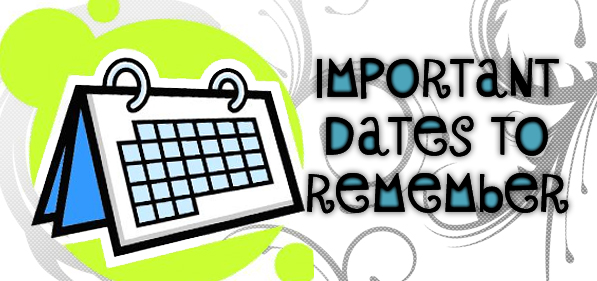 Important Dates To Remember   Ms  Amy S Montessorians