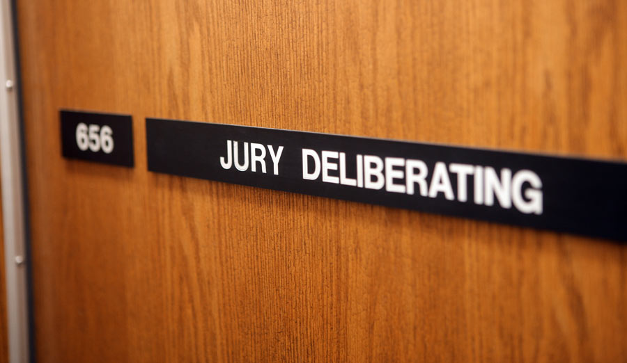 Jury Deliberation Sign A Jury Deliberation Room In A