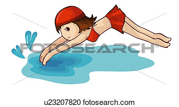 Summer Children Swim Sports Sea  Fotosearch   Search Clipart    