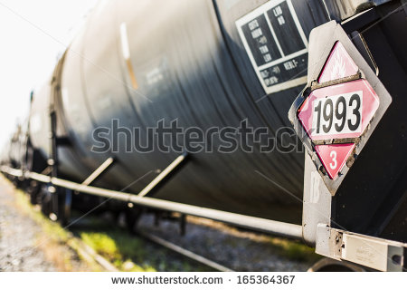 Tanker Cars Transporting Crude Oil On The Tracks Hazardous 165364367