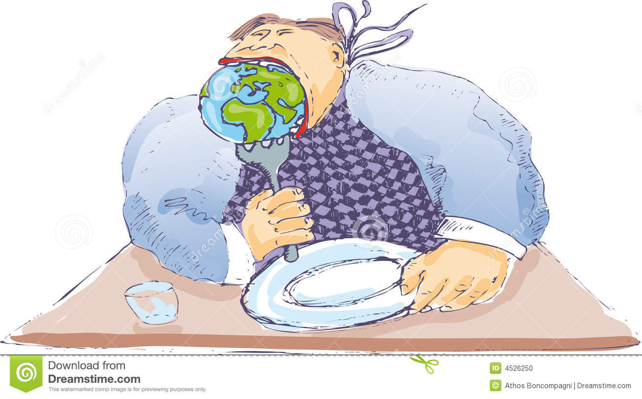 An Hunger Fat Man That Eat The Whole World 