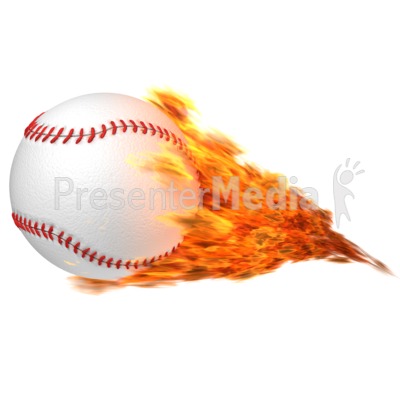 Baseball Flaming   Presentation Clipart   Great Clipart For    