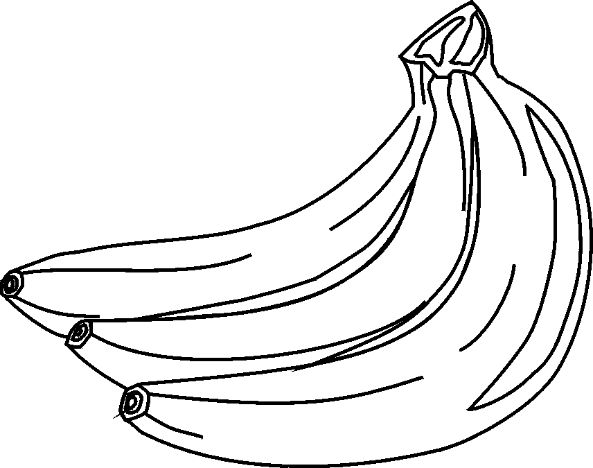 Black And White Banana Clipart   Clipart Panda   Free Clipart Images