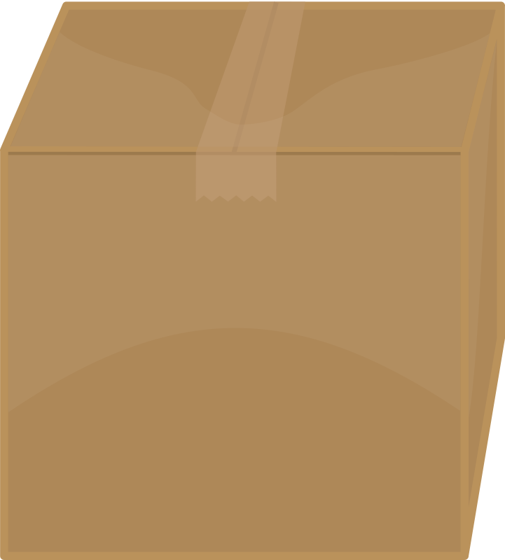 Cardboard Box By Elkbuntu   A Cardboard Box Taped Shut