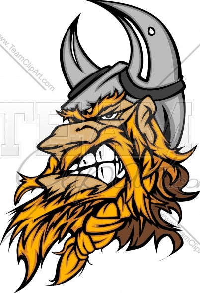 Cartoon Viking Mascot Clipart  Easy To Edit Downloadable Vector Format