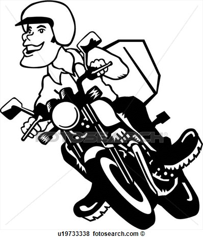 Clip Art   Motorcycle Rider   Fotosearch   Search Clipart