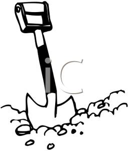 Dirt Clipart Shovel Digging In The Dirt Royalty Free Clipart Picture