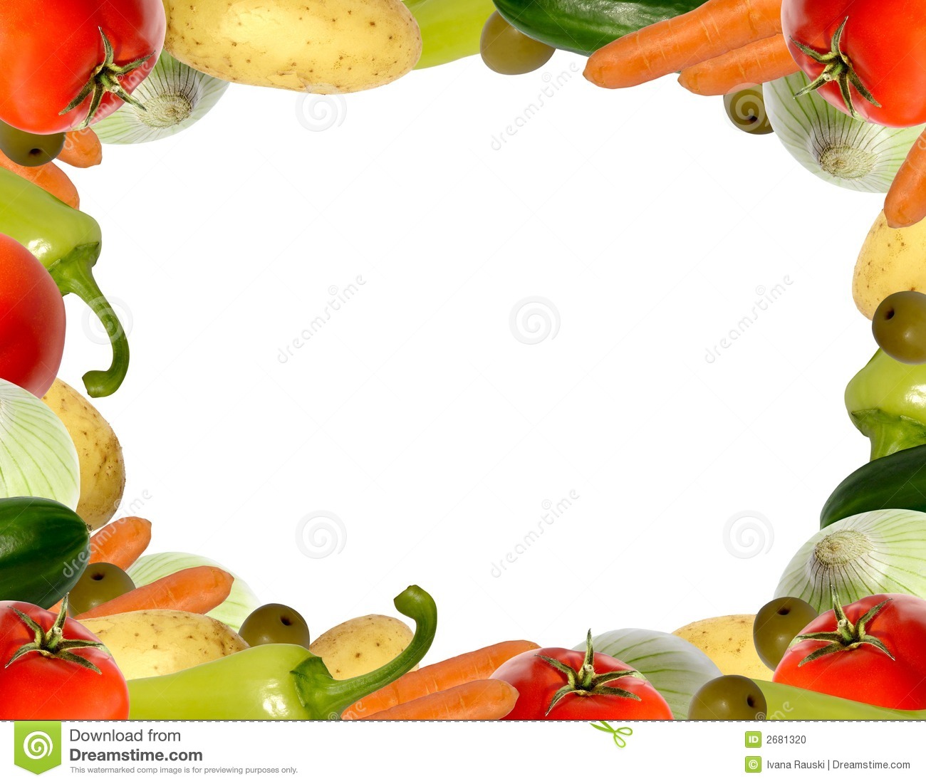 Displaying 18  Images For   Fruits And Vegetables Border Clipart   