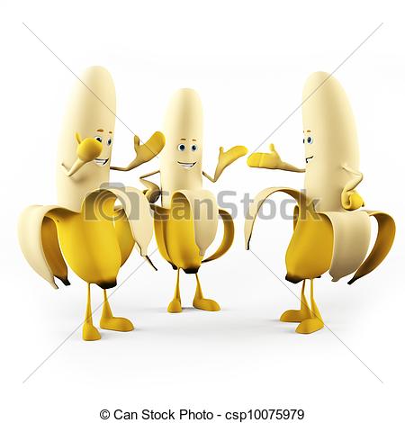 Funny Banana Csp10075979   Search Eps Clipart Drawings Illustration