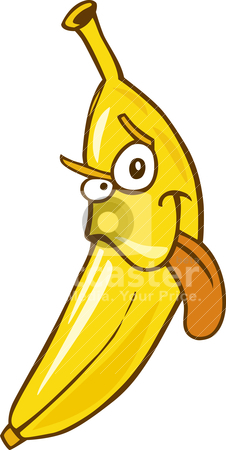 Funny Banana Stock Vector Clipart Cartoon Illustration Of Funny