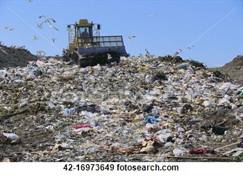 Garbage Dump View Large Photo Image