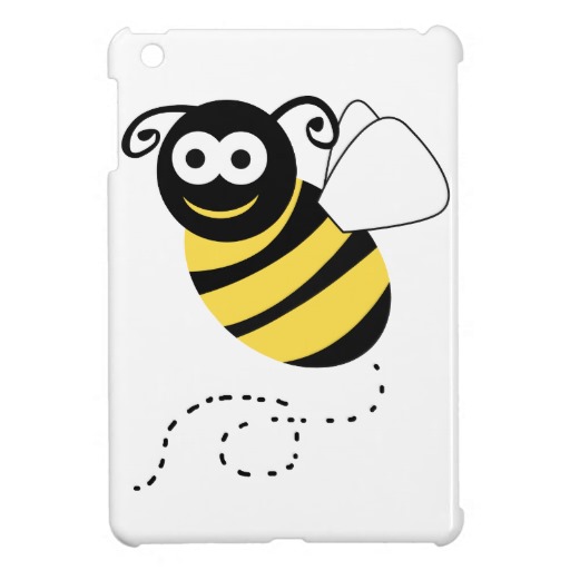 Happy Bee Clipart Case For The Ipad Mini   Zazzle