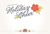 Holiday Cheer Word Art   Christmas Clipart