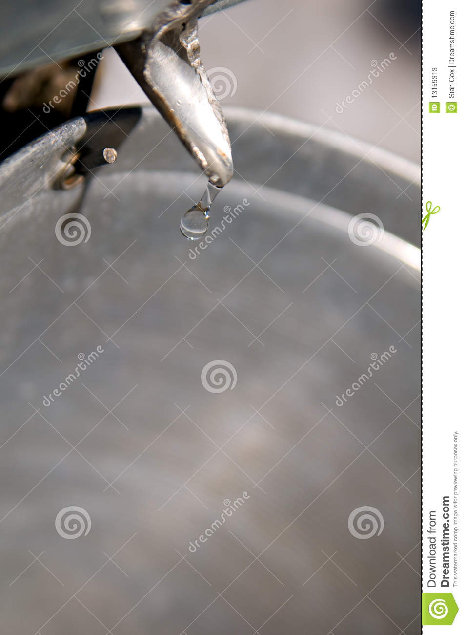 Maple Sap Bucket And Spigot Stock Photos   Image  13159313