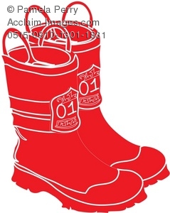 Pair Of Fireman S Boots Royalty Free Clip Art Picture