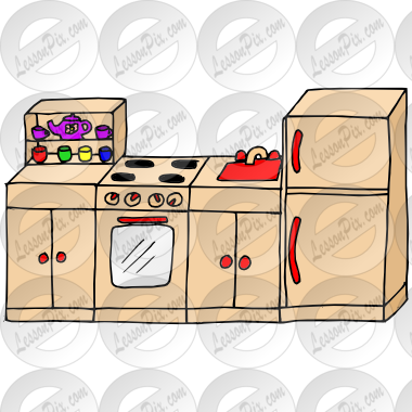 Picture For Classroom   Therapy Use   Great Play Kitchen Clipart