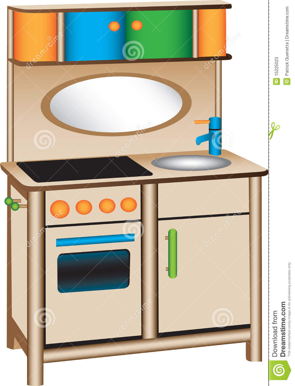 Play Kitchen Clipart Toy