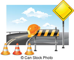 Road Construction Clipart Vector Graphics  4848 Road Construction Eps