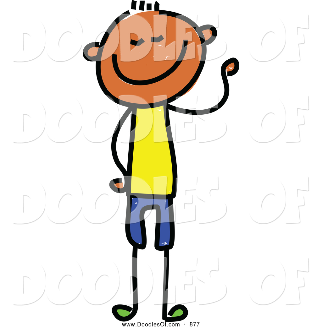 Skinny People Clipart Vector Clipart Of A Doodled