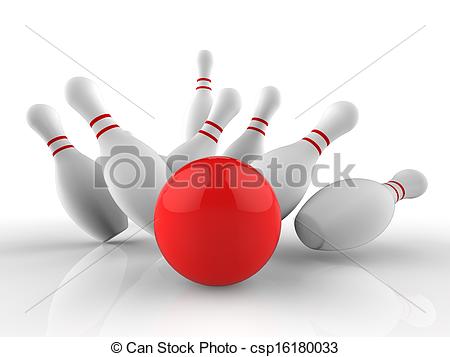 Skittles Game Success   Bowling Strike    Csp16180033   Search Clipart    