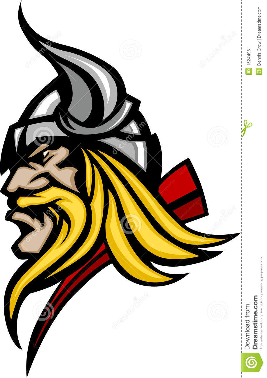 Viking   Barbarian Mascot Logo Stock Image   Image  15244961