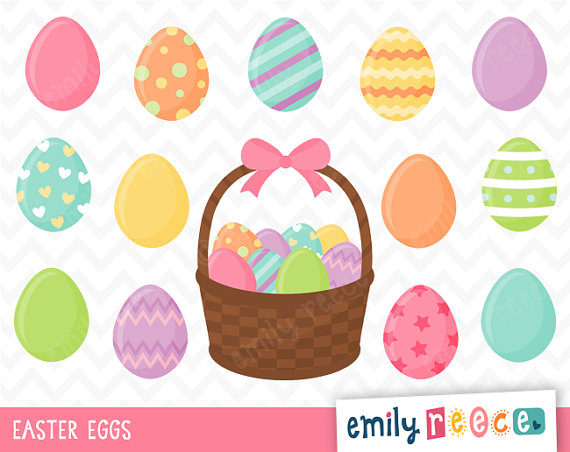 80  Off Sale Easter Eggs Paint Dye Colorful Cute Clip Art Instant