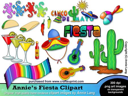 Annie S Fiesta Clipart   Designer Resources