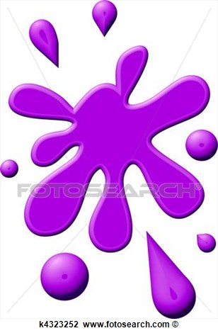 Clip Art   Purple Paint Splodge  Fotosearch   Search Clipart