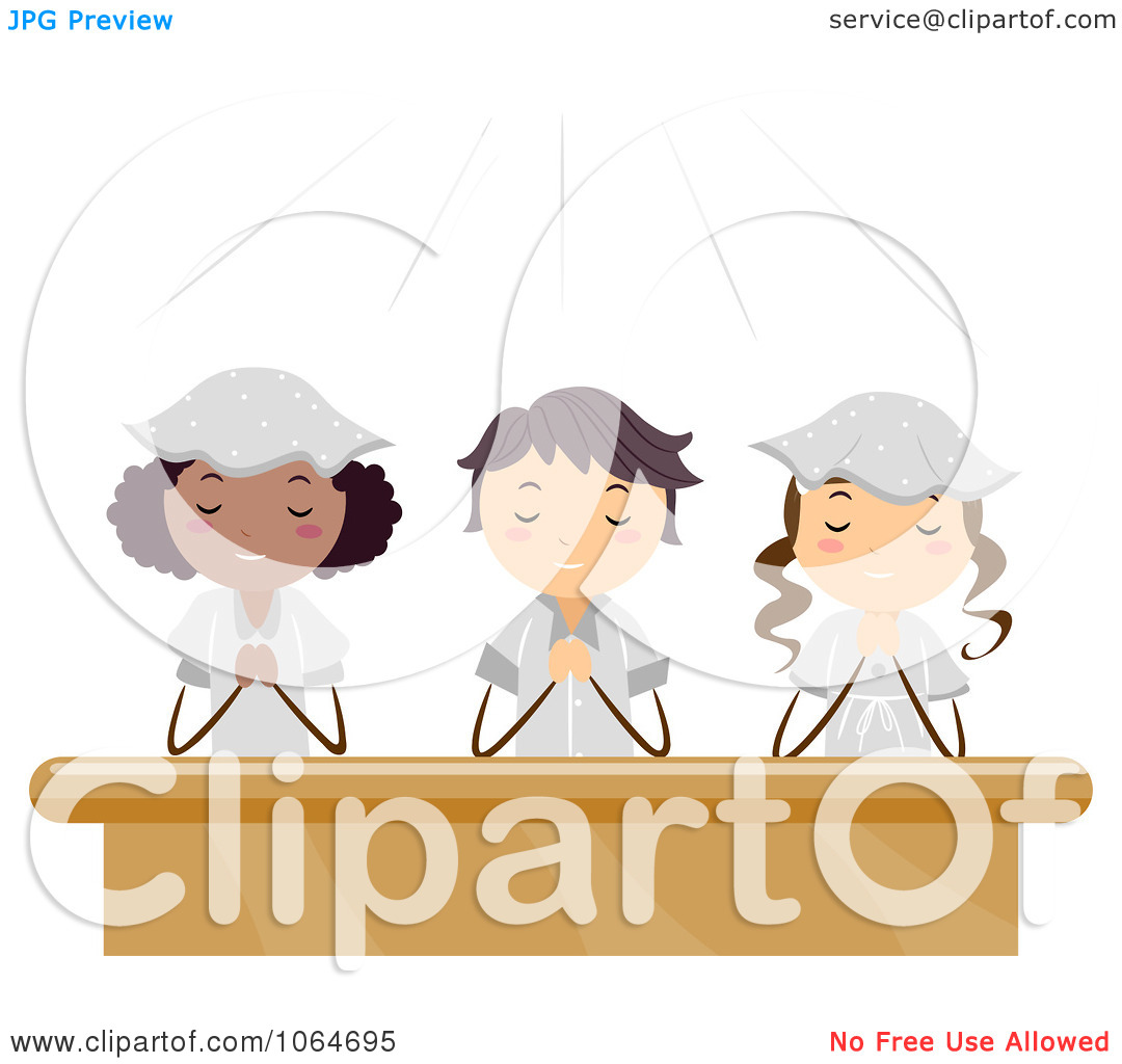 Clipart Teens Kneeling In Prayer   Royalty Free Vector Illustration By