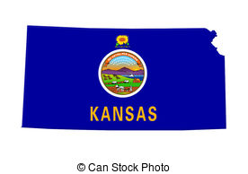 Flag Of Kansas Illustrations And Clipart
