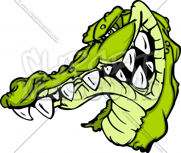 Gator Mascot Cartoon Clipart Image