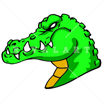 Mascot Clipart Image Of A Mean