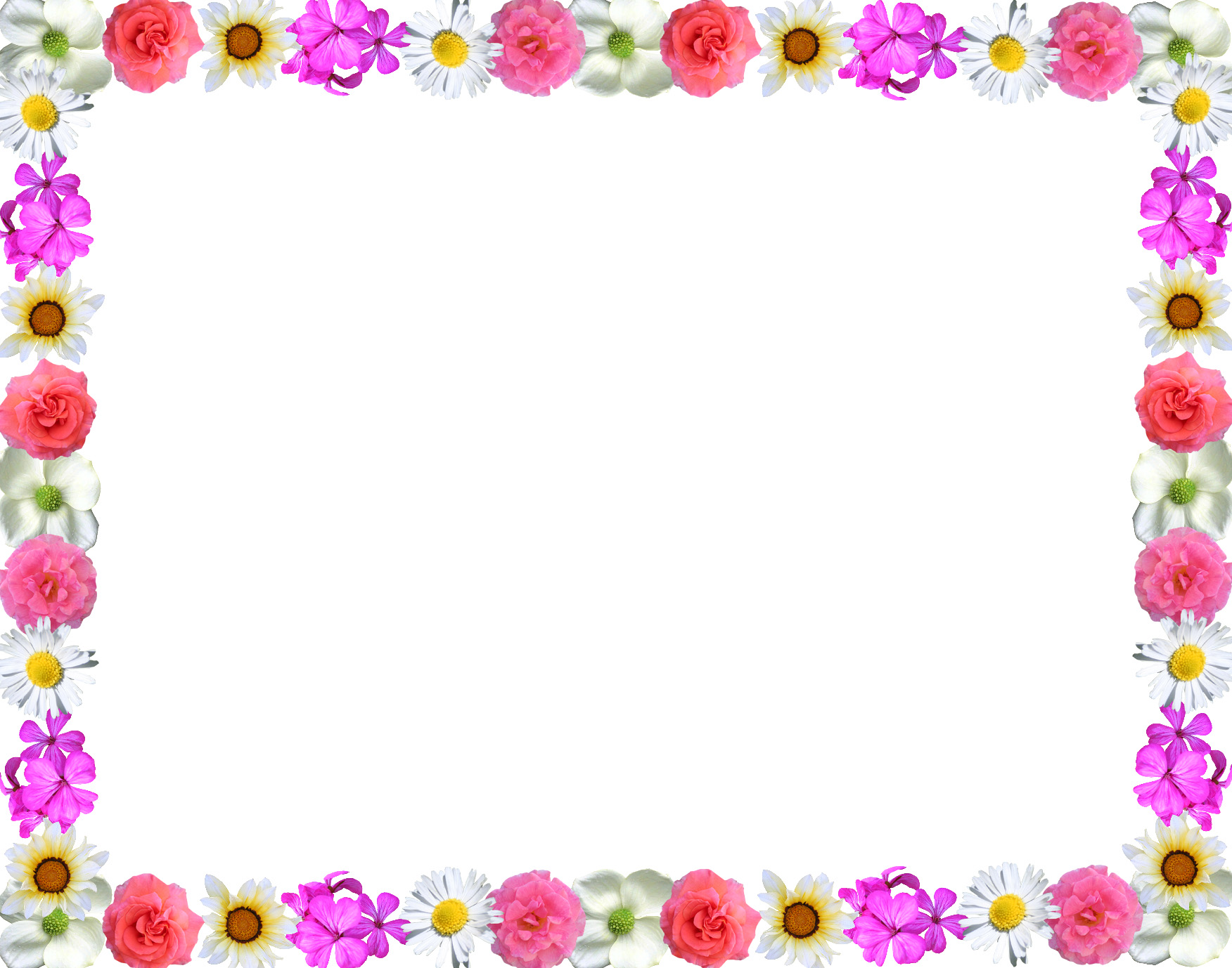 Page Borders With Flowers