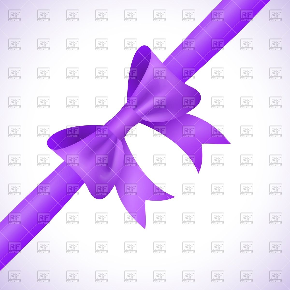 Purple Bow And Ribbon On White Background 40441 Download Royalty    