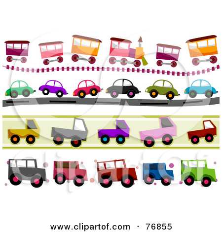 Royalty Free  Rf  Clipart Illustration Of A Digital Collage Of Train