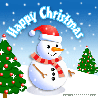 Snowman   Christmas 2008  Animated    Christmas Photo