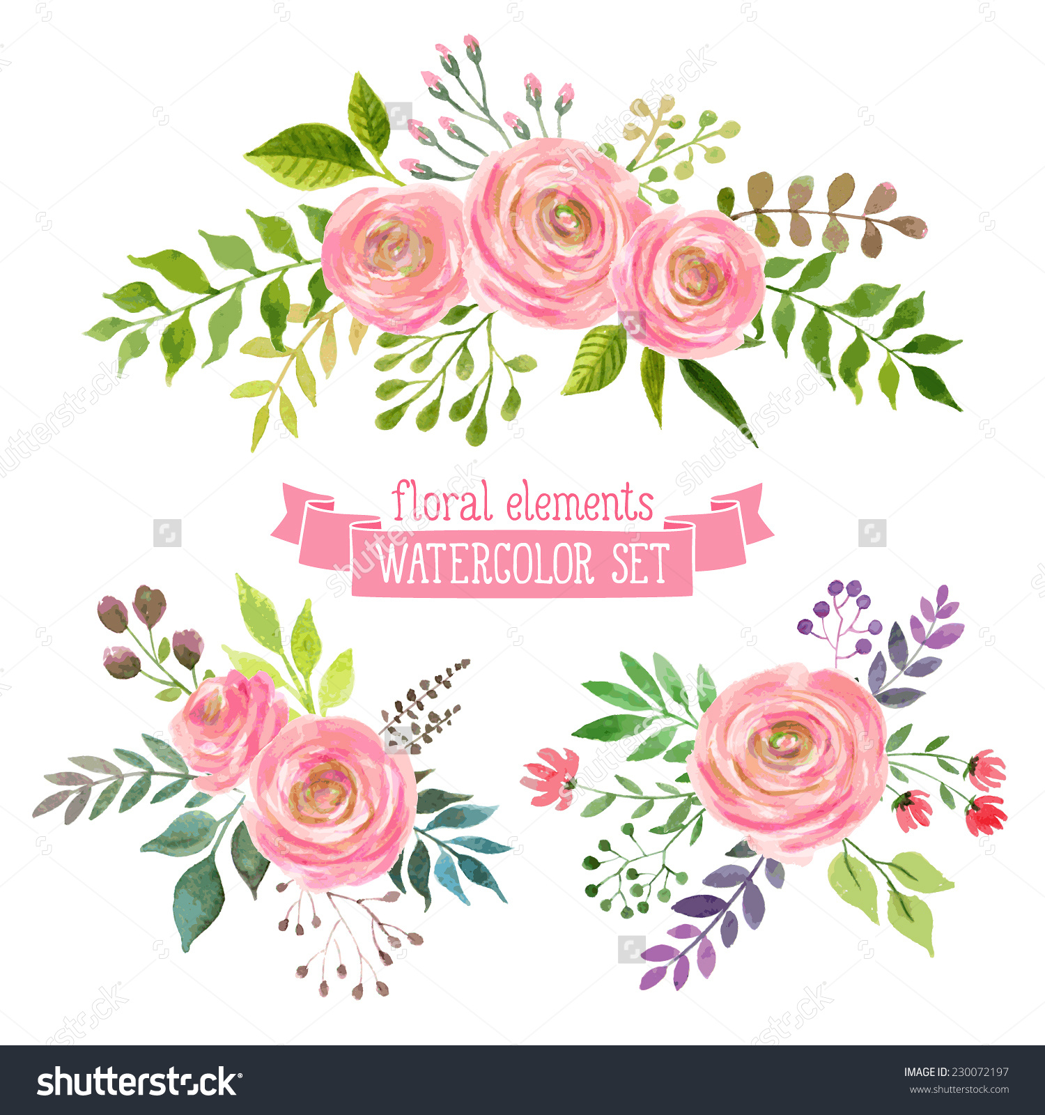       Spring Or Summer Design For Invitation Wedding Or Greeting Cards