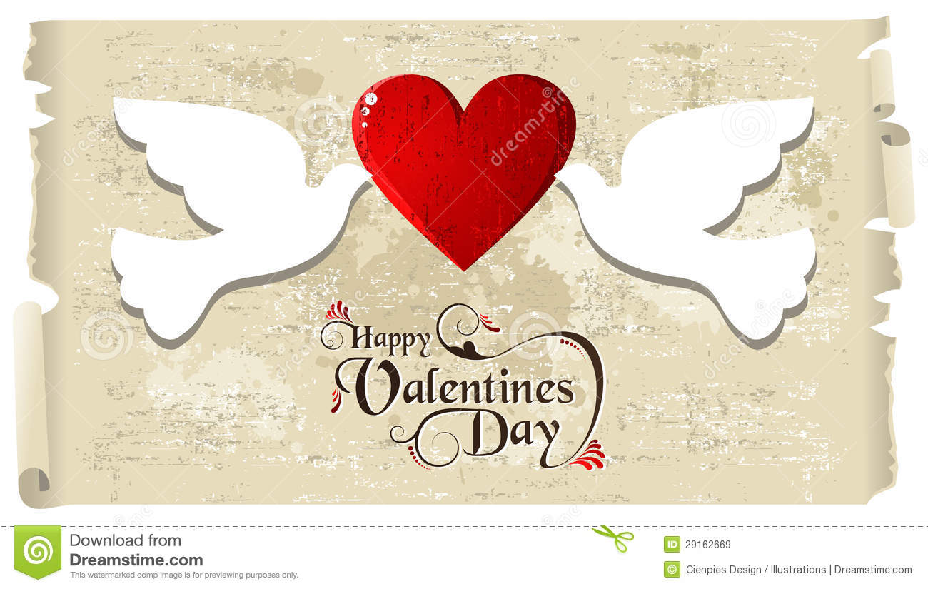Valentine Doves In Love Royalty Free Stock Images   Image  29162669