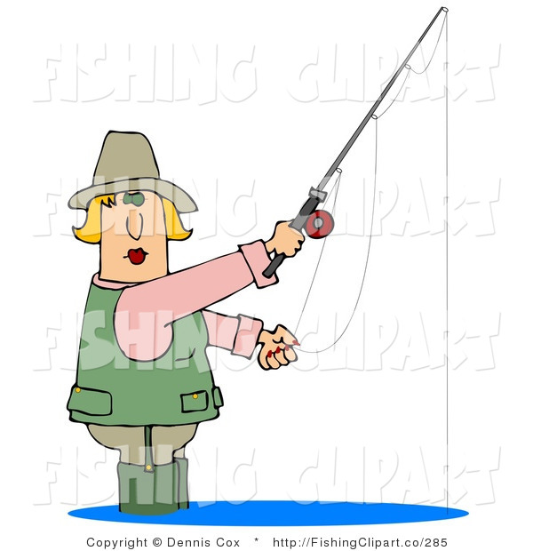 Wading In Water And Fishing Fishing Clip Art Dennis Cox