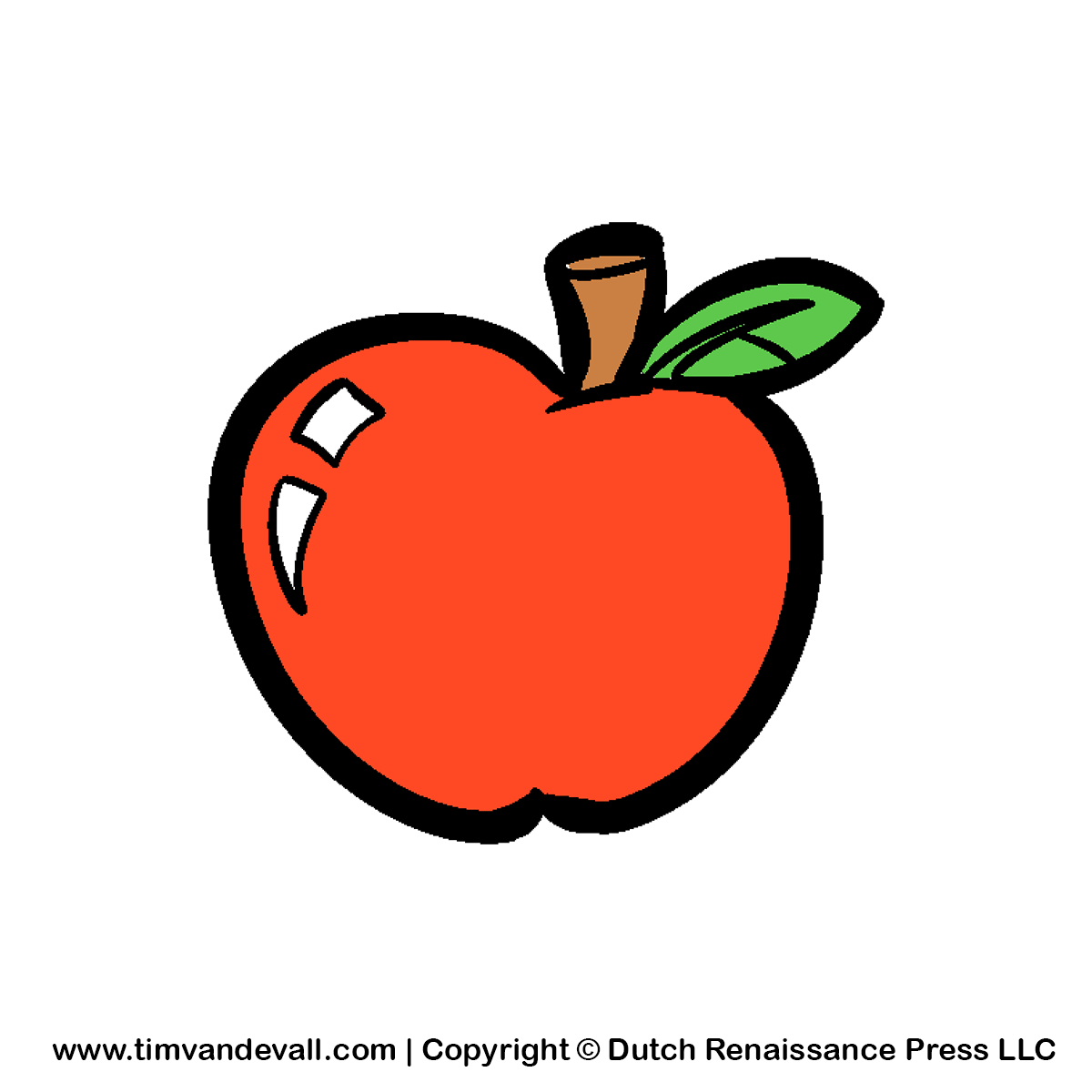 Apple Clipart   Free Color And Black And White Png