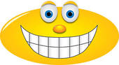 Big Grin   Clipart Graphic